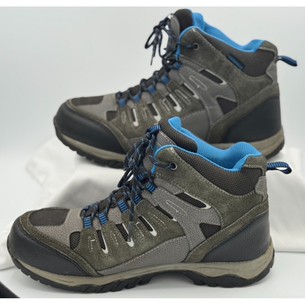 Coleman Men's Barry Hiker Mid Top Boots - Size 9W - Waterproof - Gray W/Blue